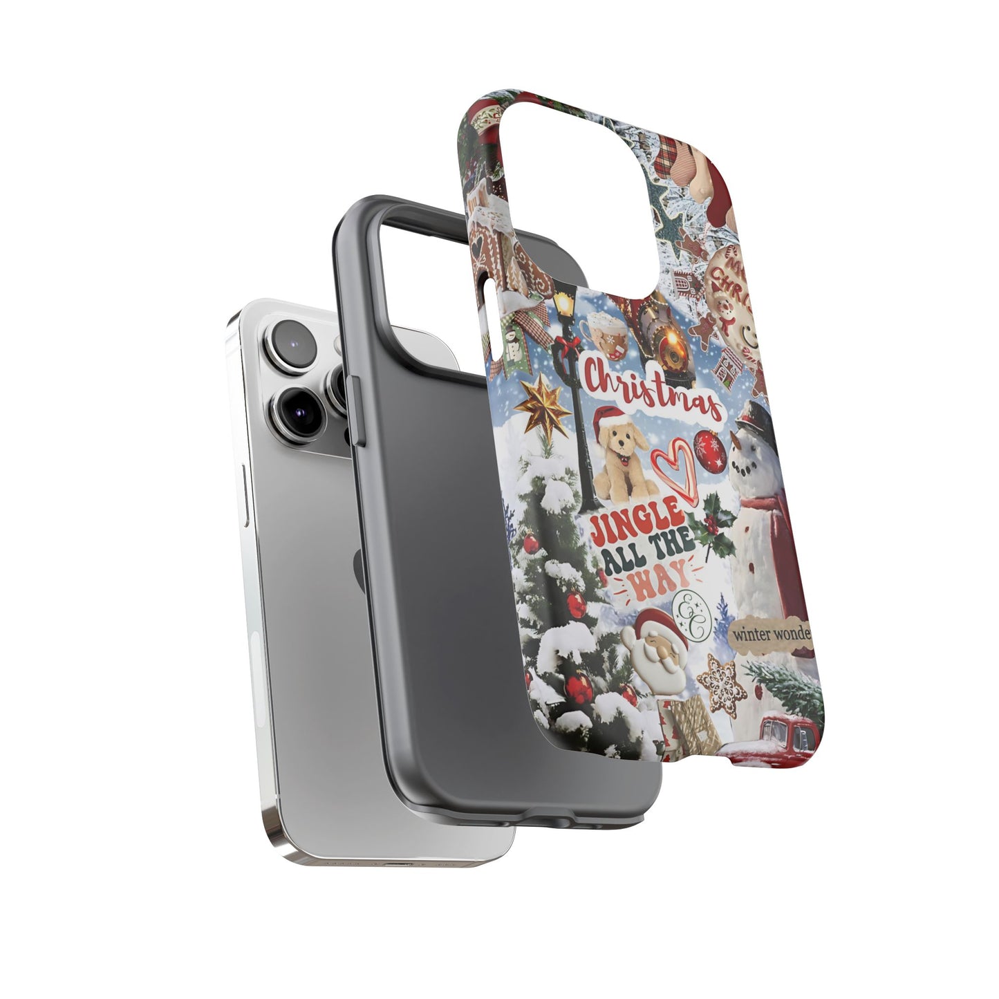 Christmas Holiday Collage Tough Phone Case