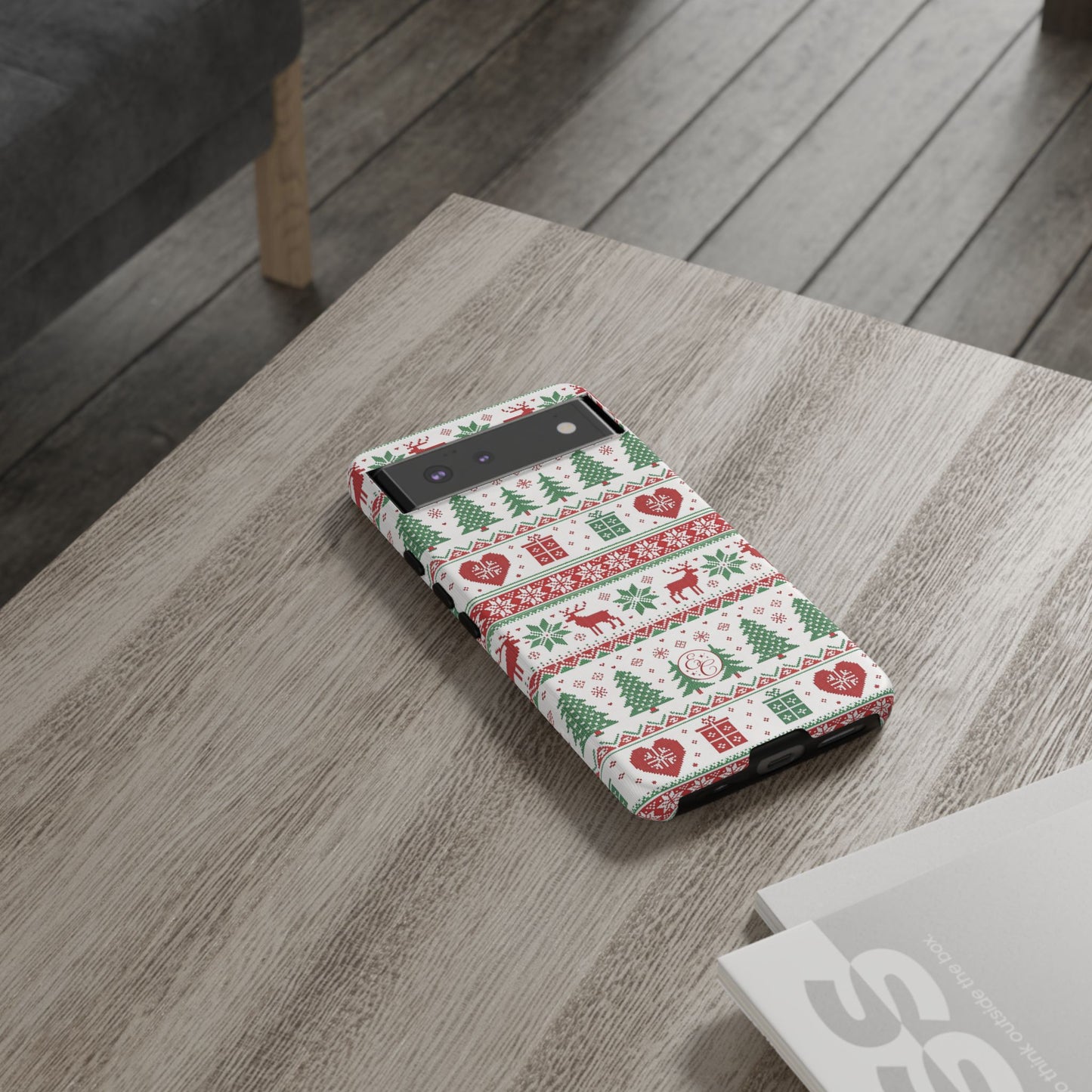 Ugly Christmas Sweater Pattern Tough Phone Case