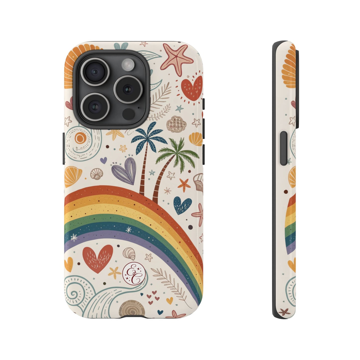 Rainbow Pride Boho Beach Tough Phone Case
