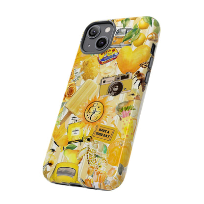 Yellow Aesthetic Collage Tough Phone Case