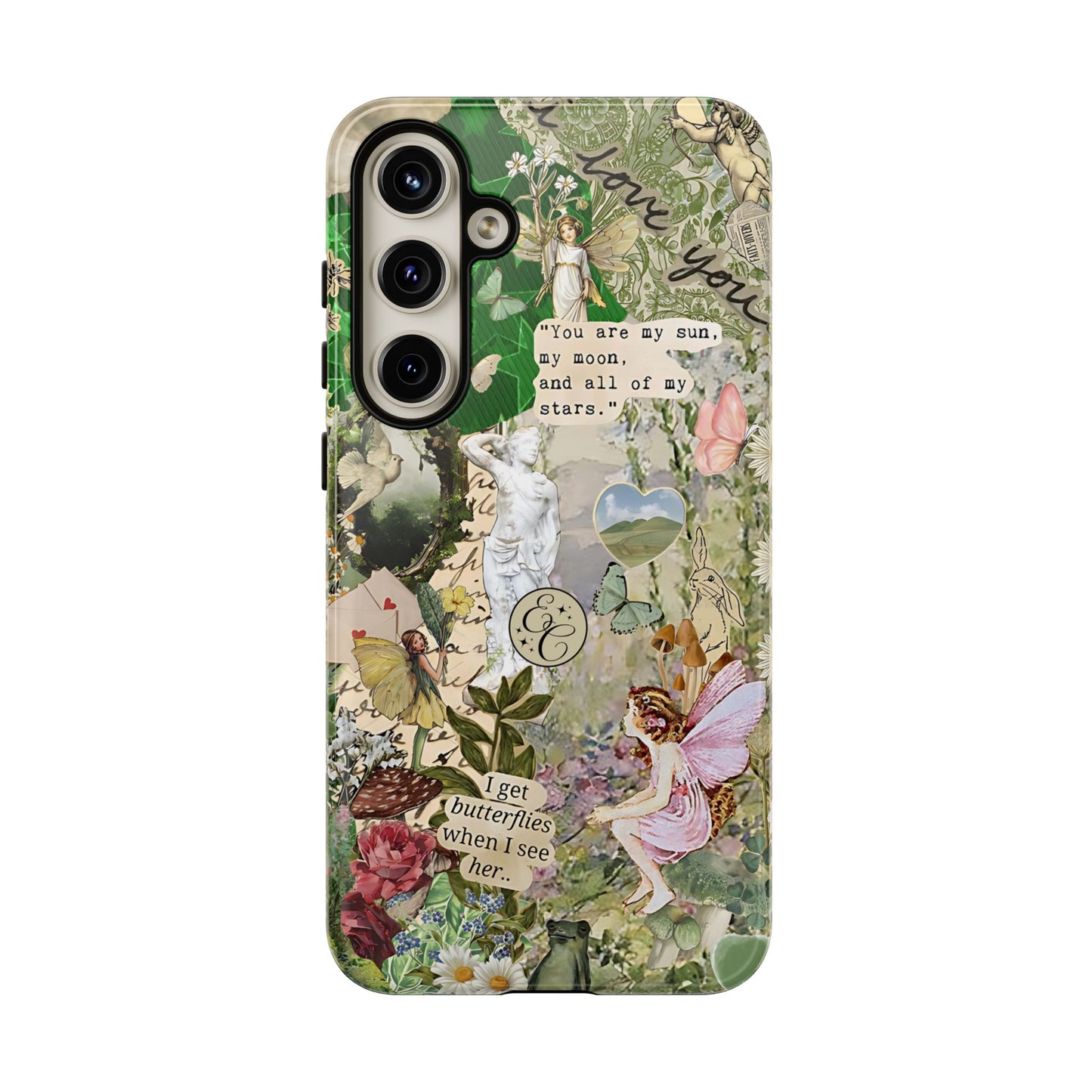 Vintage Botanical Collage Tough Phone Case