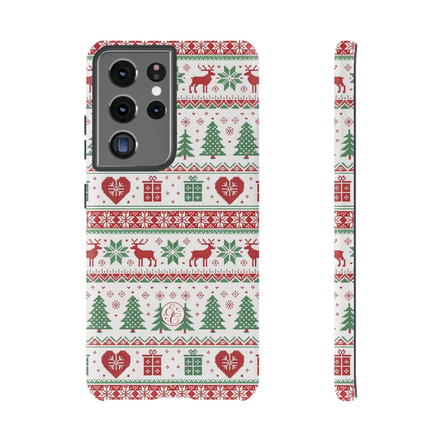 Ugly Christmas Sweater Pattern Tough Phone Case