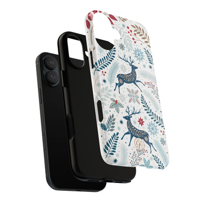 Blue Winter Deer Phone Case