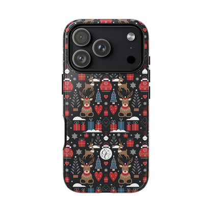 Christmas Holiday Pattern Tough Phone Case