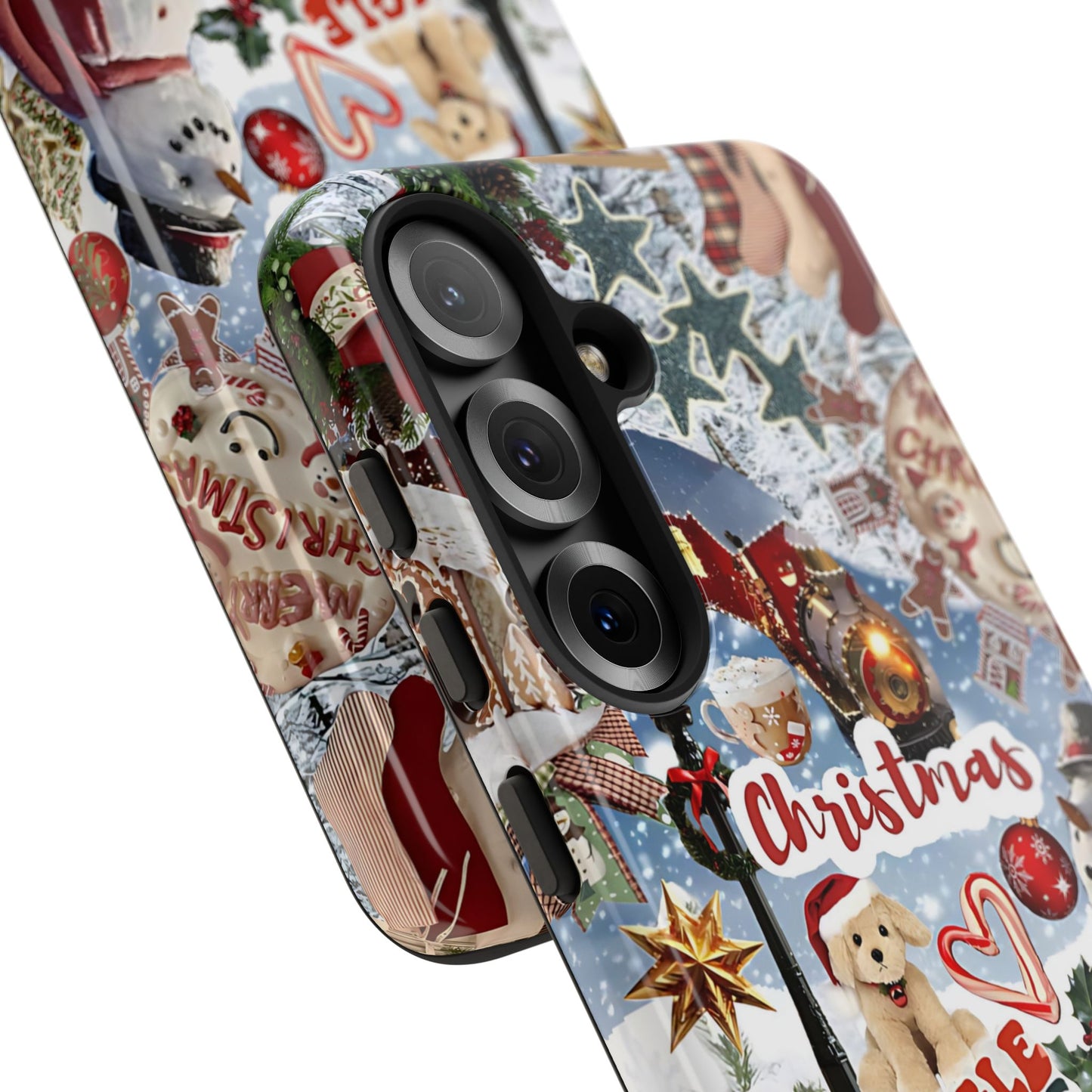 Christmas Holiday Collage Tough Phone Case