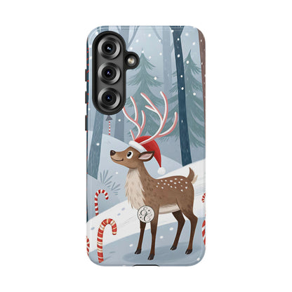 Reindeer in Winter Wonderland Tough Phone Case