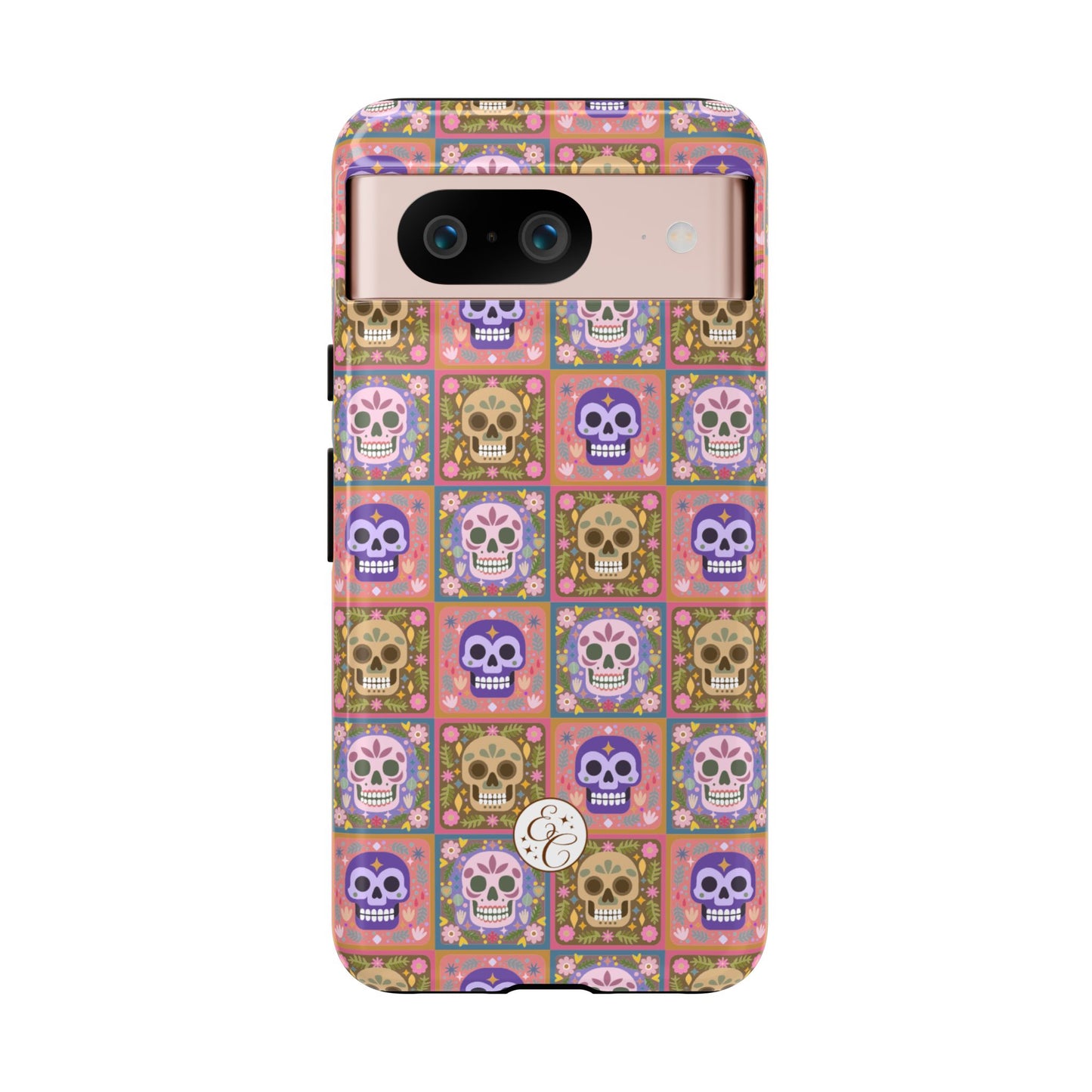 Sugar Skull Pattern Tough Phone Case