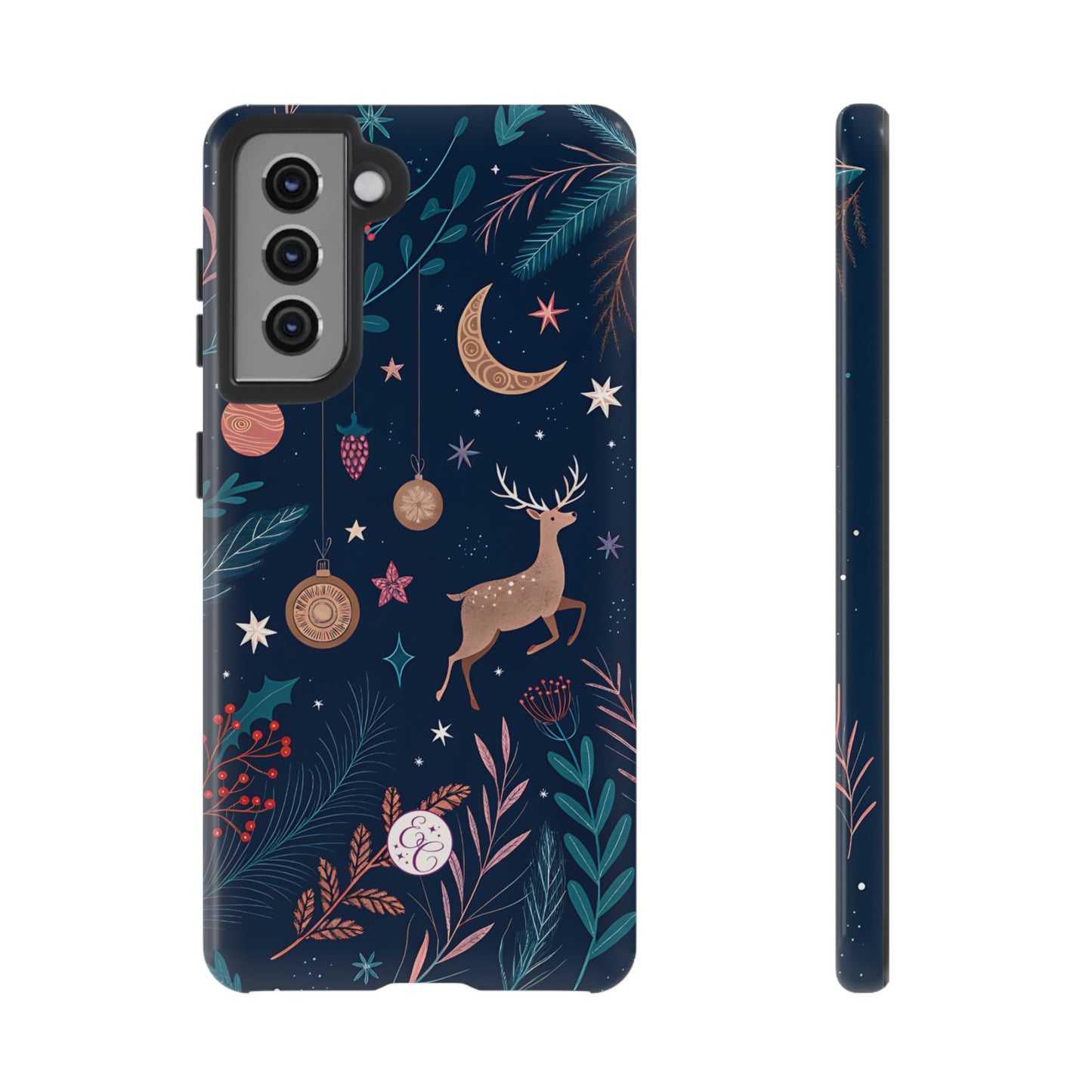 Boho Christmas Reindeer Tough Phone Case