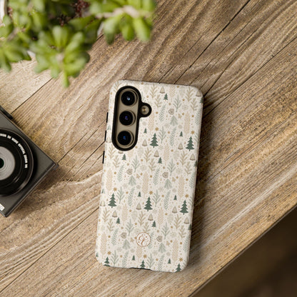 Boho Christmas Forest Tough Phone Case