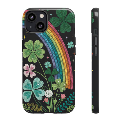 Rainbow & Shamrock Tough Phone Case