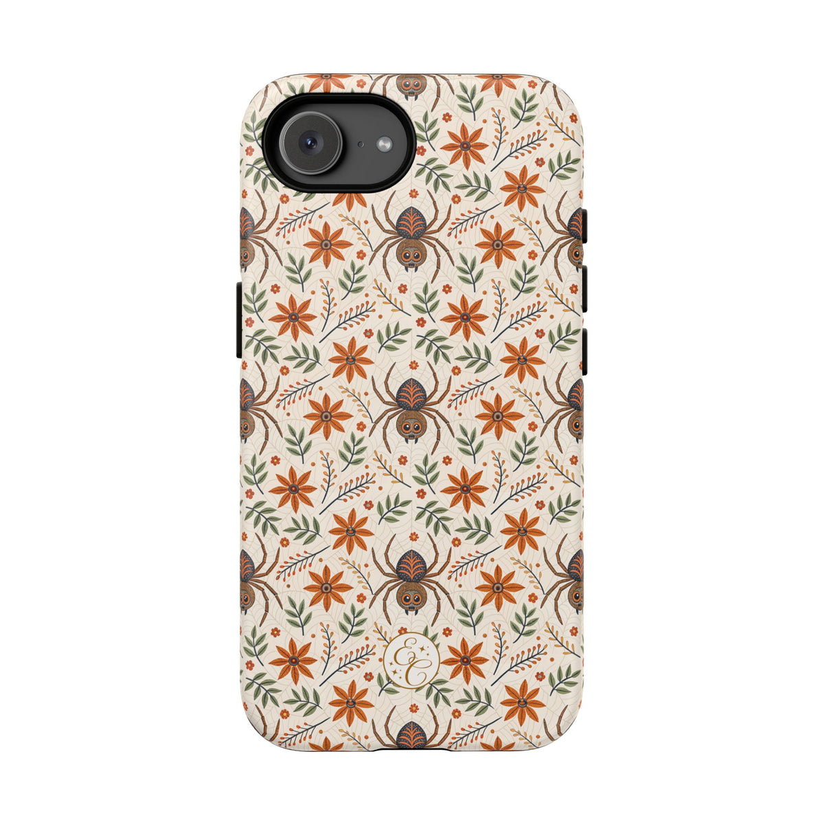 Boho Floral Spider Pattern Phone Case