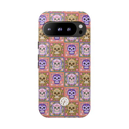 Sugar Skull Pattern Tough Phone Case