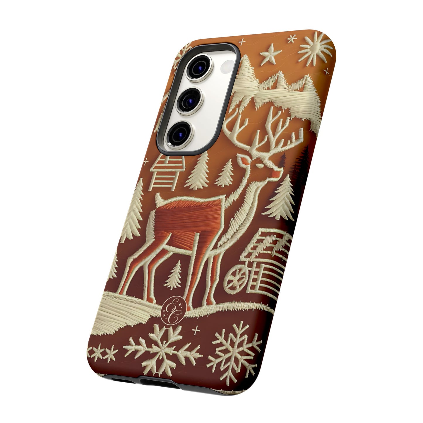 Rustic Reindeer Tough Phone Case