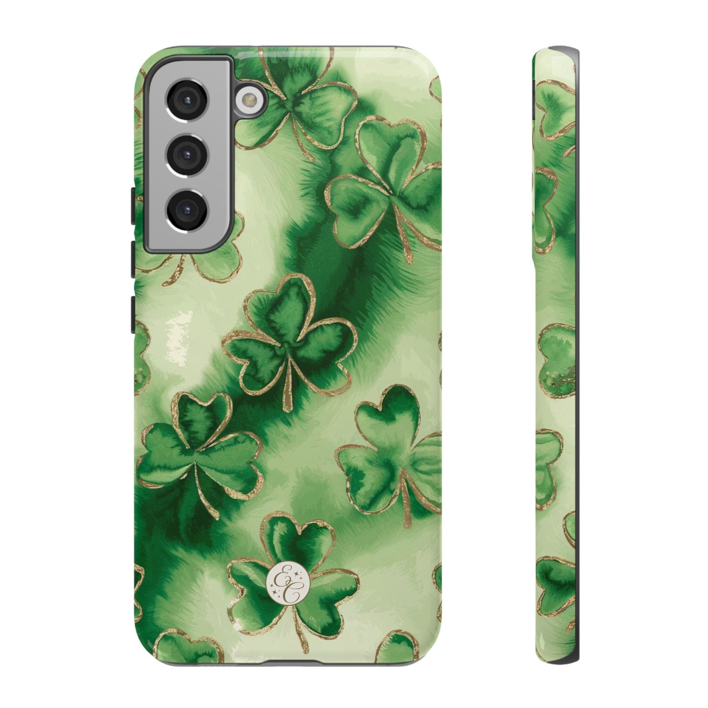 Shamrock Watercolor Pattern Tough Phone Case