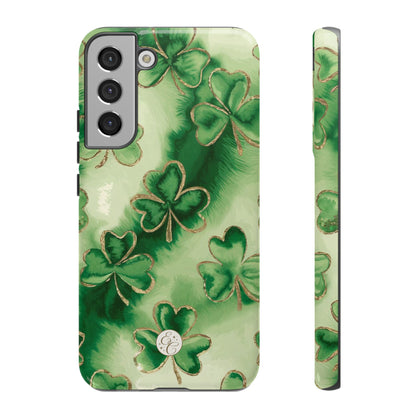 Shamrock Watercolor Pattern Tough Phone Case