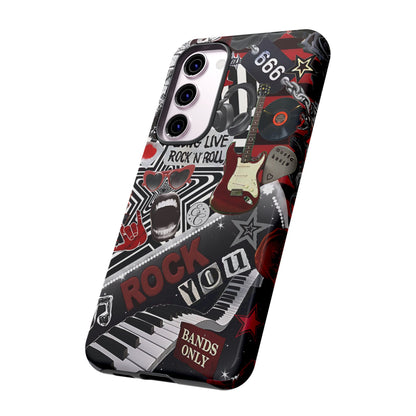 Rock and Roll Collage Tough Phone Case