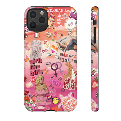 Lesbian Collage Tough Phone Case