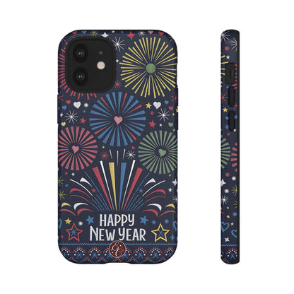 Happy New Year Fireworks Tough Phone Case