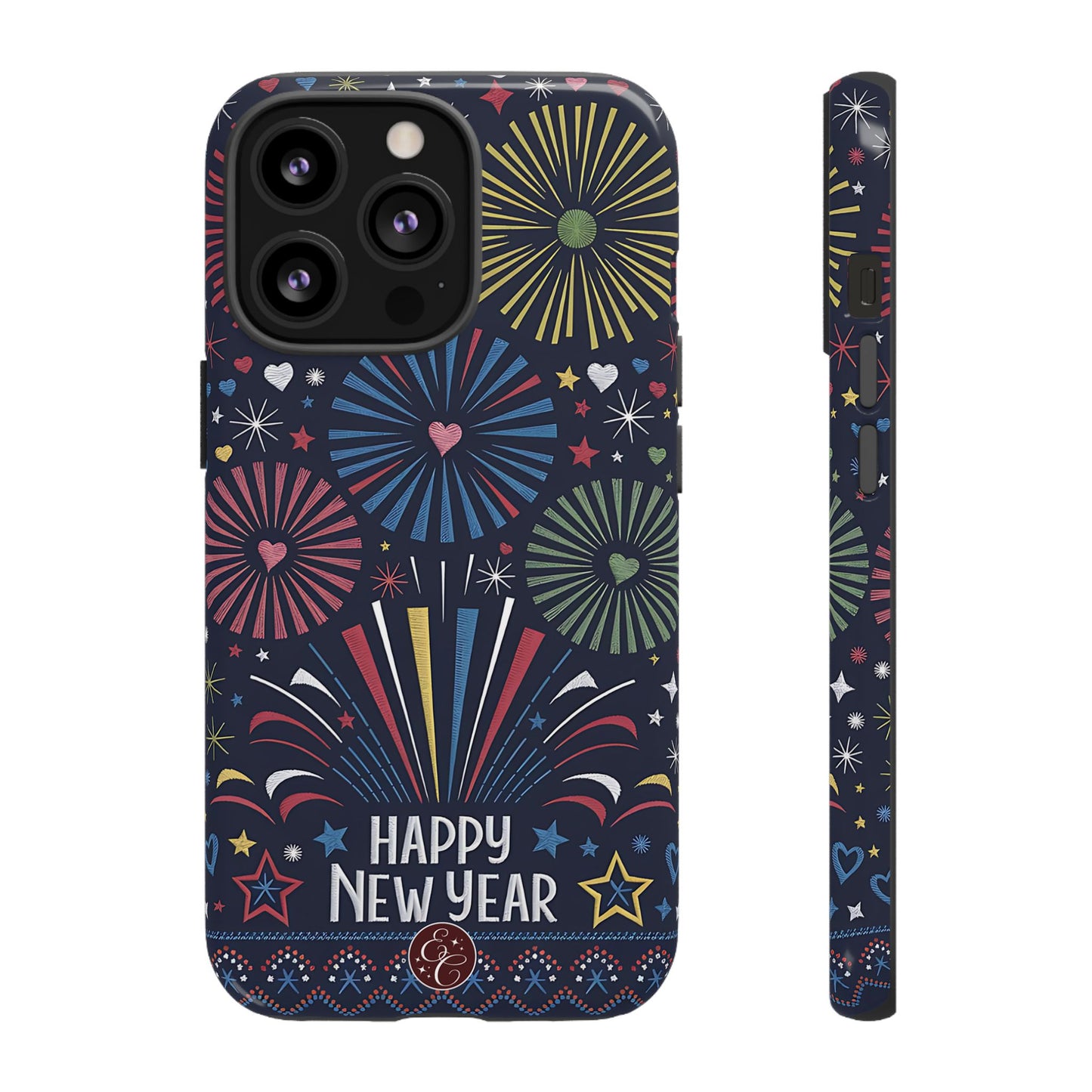 Happy New Year Fireworks Tough Phone Case