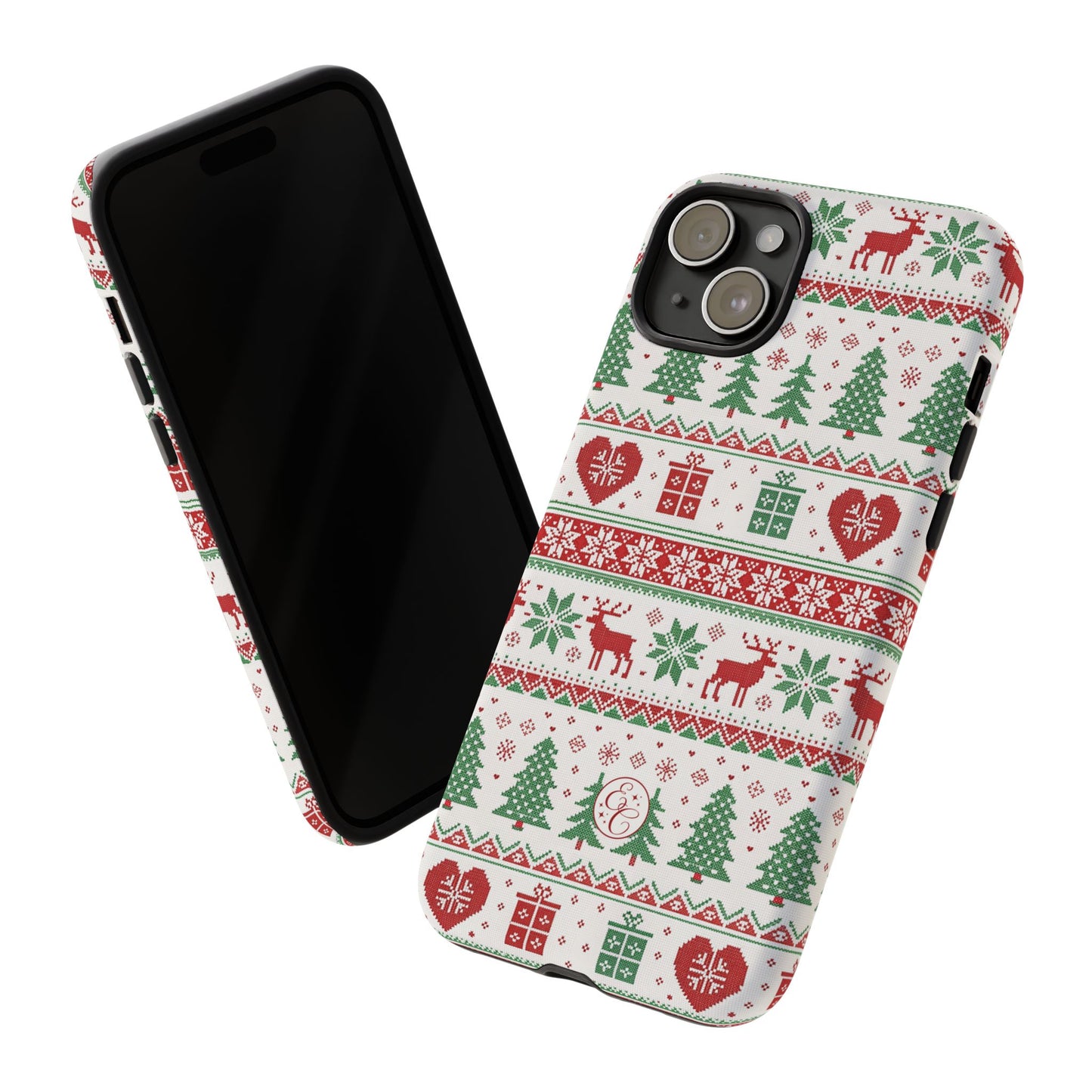 Ugly Christmas Sweater Pattern Tough Phone Case