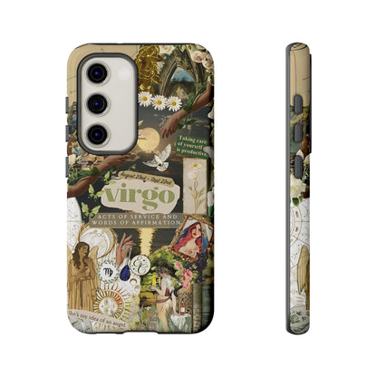 Virgo Vintage Zodiac Collage Tough Phone Case