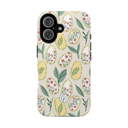 Floral Easter Egg Pattern Tough Phone Case