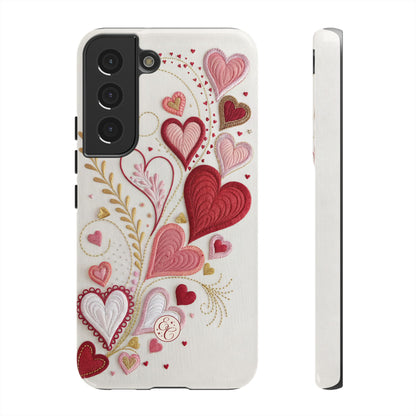 Hearts Pattern Tough Phone Case