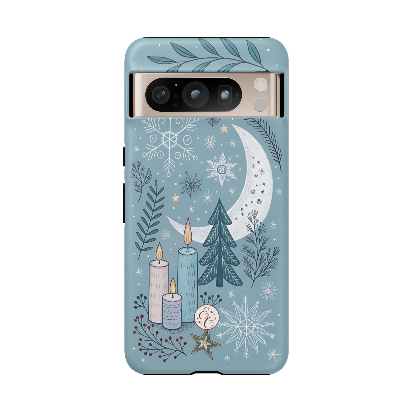 Winter Moon & Candles Tough Phone Case
