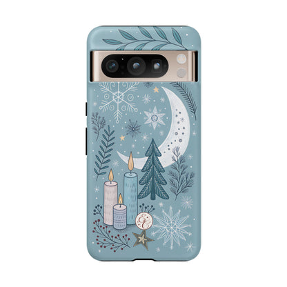 Winter Moon & Candles Tough Phone Case