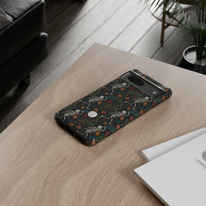 Halloween Boho Skeleton Pattern Tough Phone Case