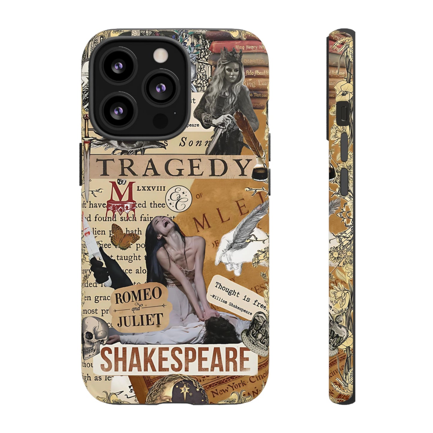 Shakespeare Tragedy Collage Tough Phone Case