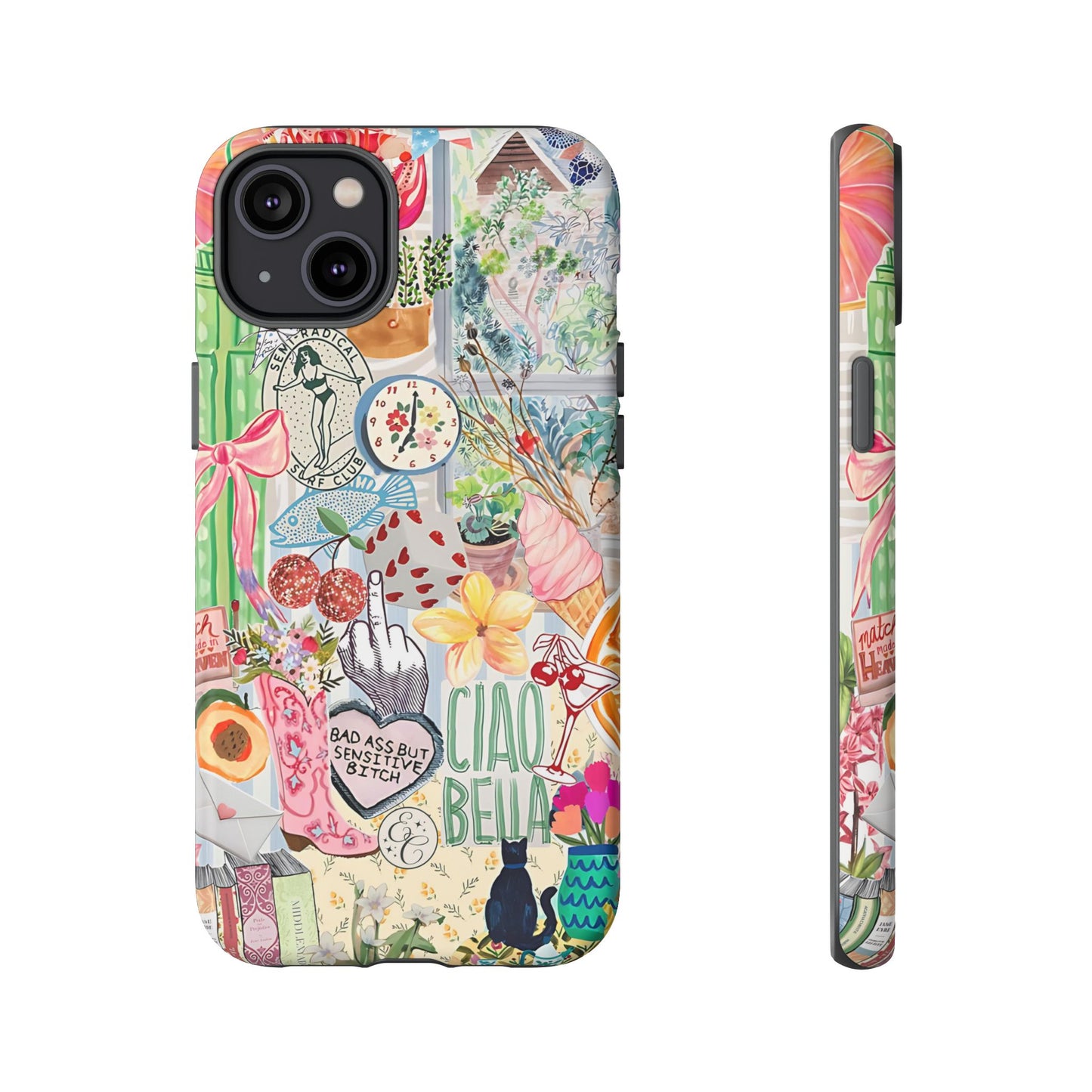 Coquette Art Collage Tough Phone Case