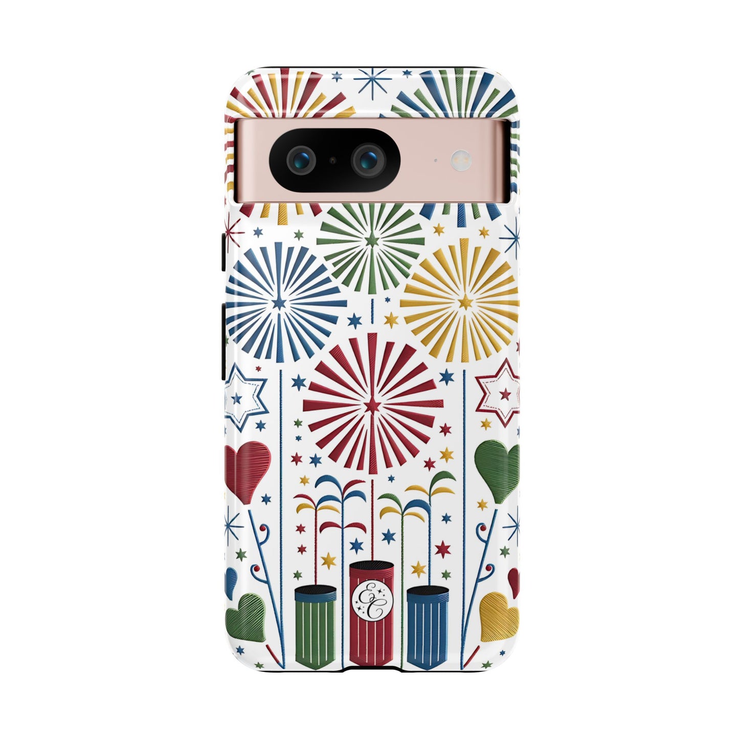Colorful Fireworks and Stars Tough Phone Case