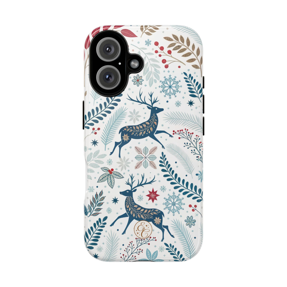 Blue Winter Deer Phone Case