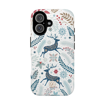 Blue Winter Deer Phone Case