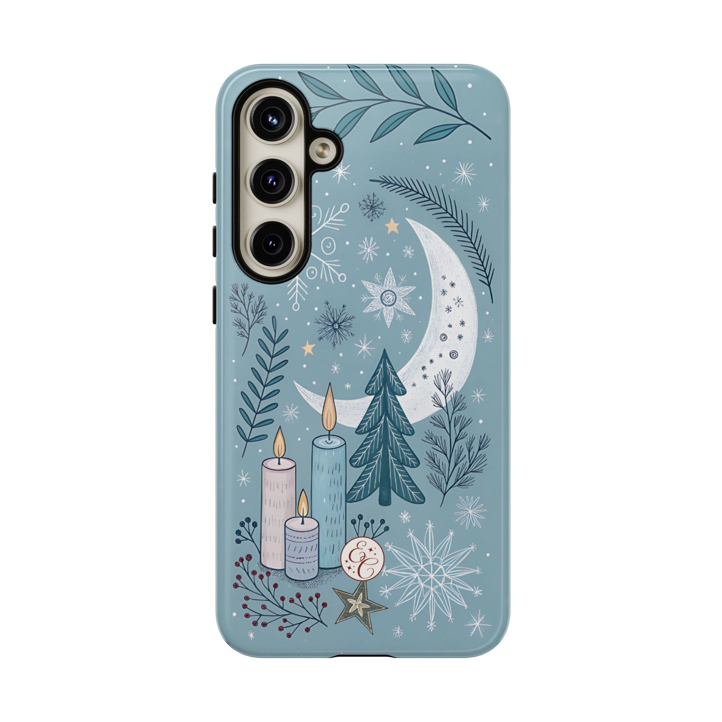 Winter Moon & Candles Tough Phone Case