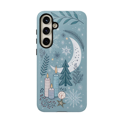 Winter Moon & Candles Tough Phone Case
