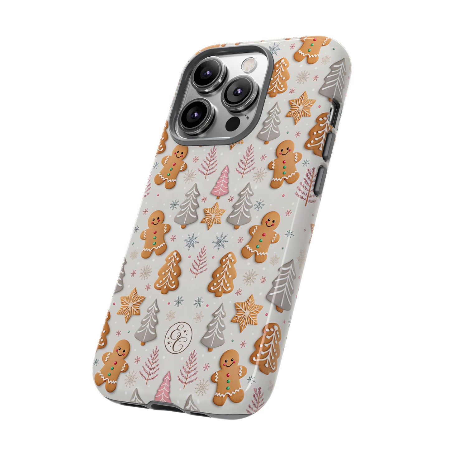 Christmas Gingerbread Man Pattern Tough Phone Case