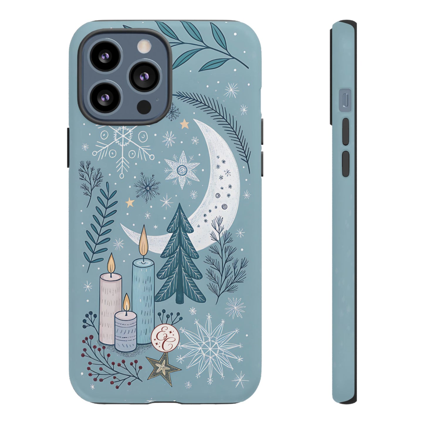 Winter Moon & Candles Tough Phone Case