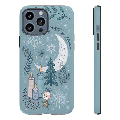 Winter Moon & Candles Tough Phone Case