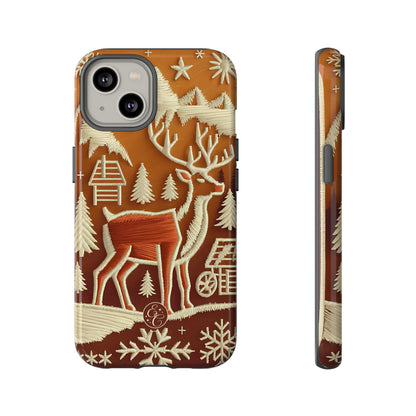 Rustic Reindeer Christmas Phone Case