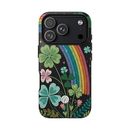 Rainbow & Shamrock Tough Phone Case