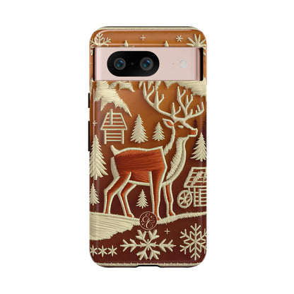 Rustic Reindeer Christmas Phone Case