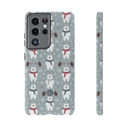 Cute Polar Bear Pattern Tough Phone Case