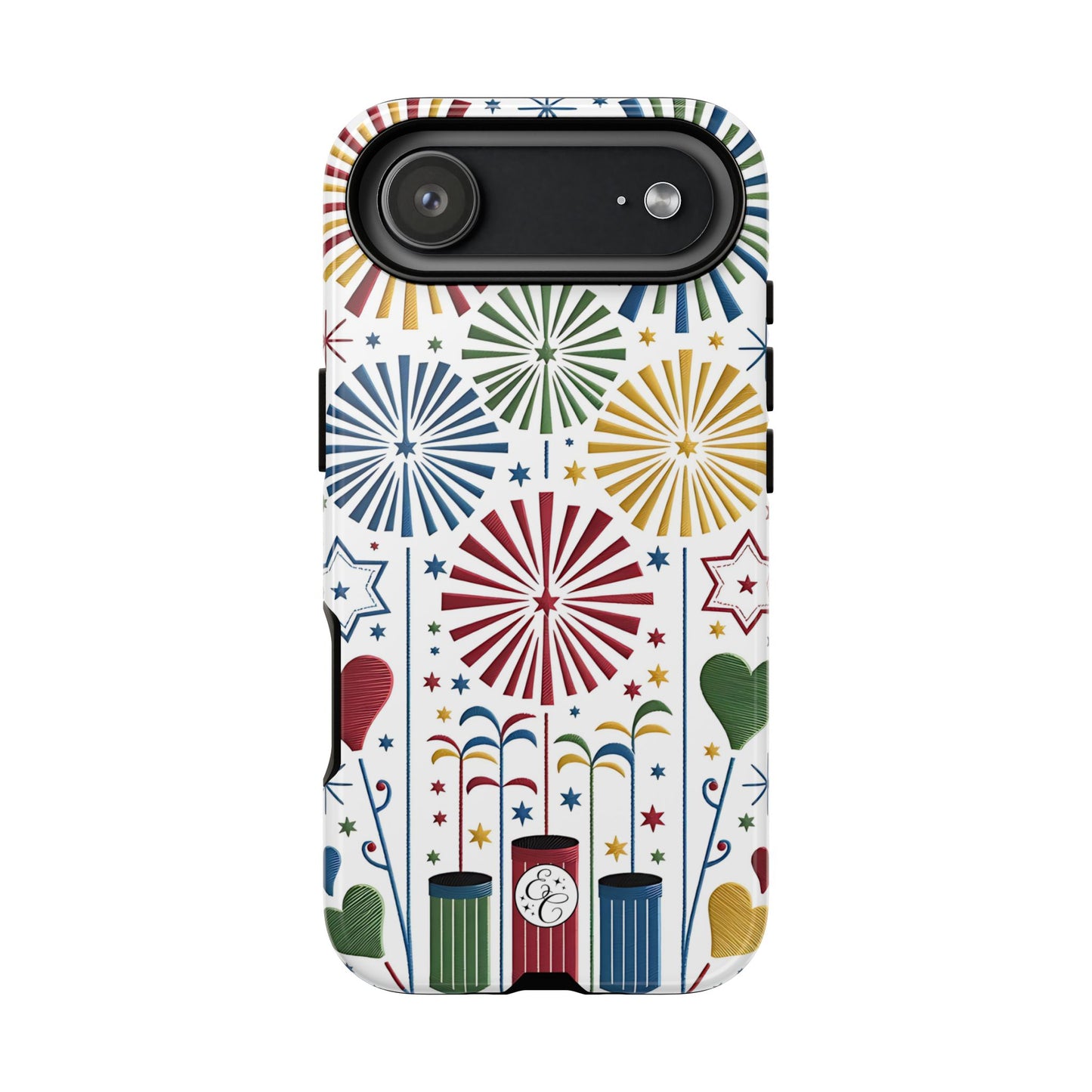 Colorful Fireworks and Stars Tough Phone Case