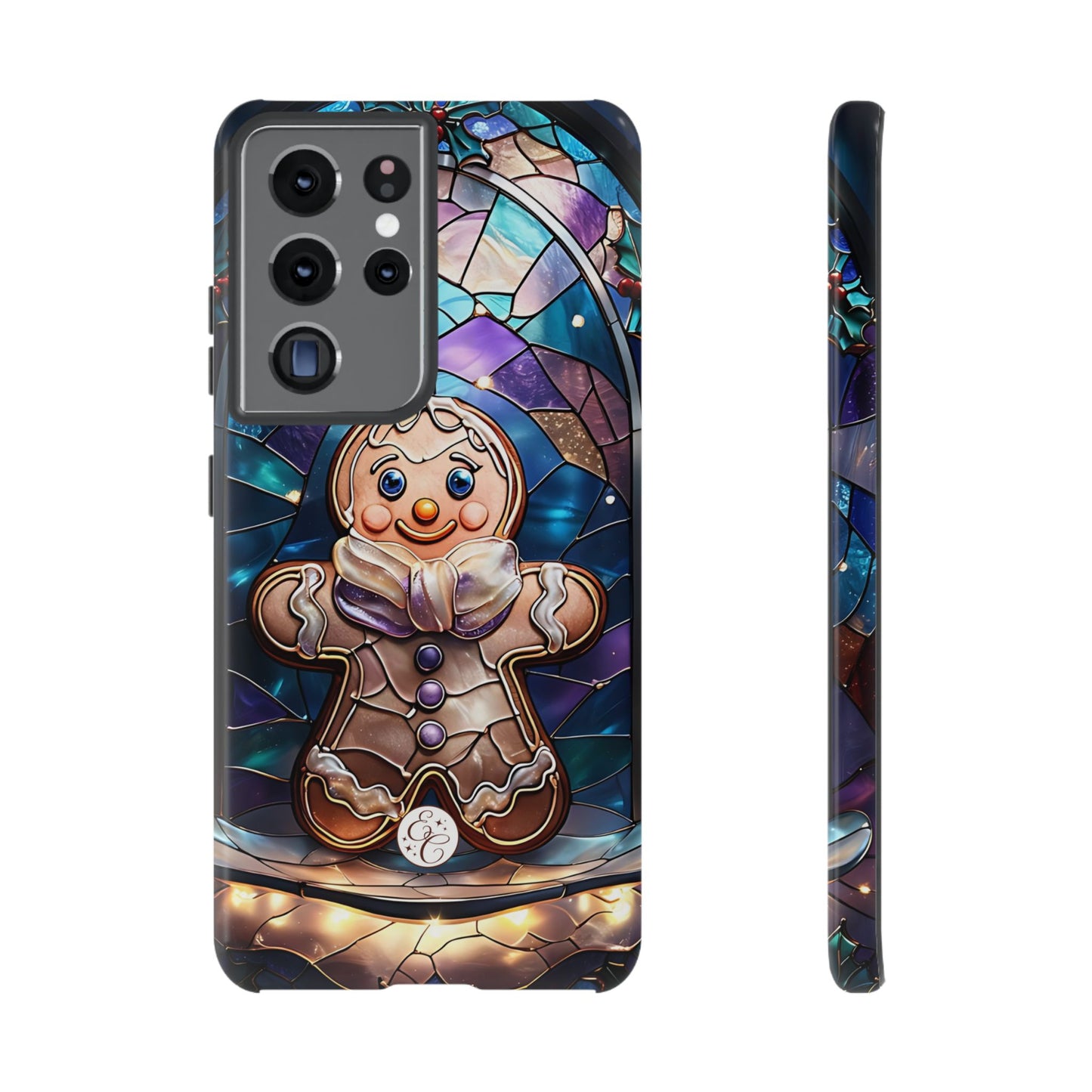 Gingerbread Man Stained Glass Tough Phone Case