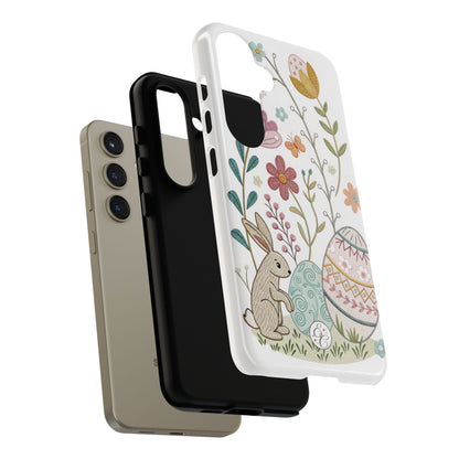 Bunny & Easter Egg Floral Tough Phone Case