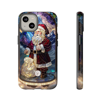 Santa Claus Stained Glass Phone Case