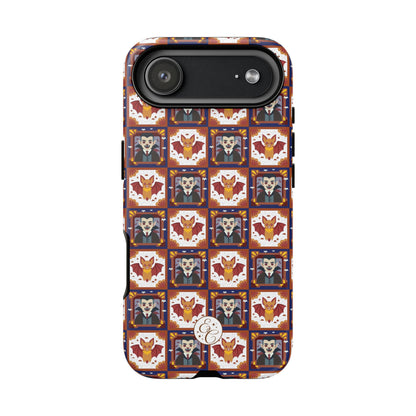 Dracula & Bat Pattern Halloween Phone Case