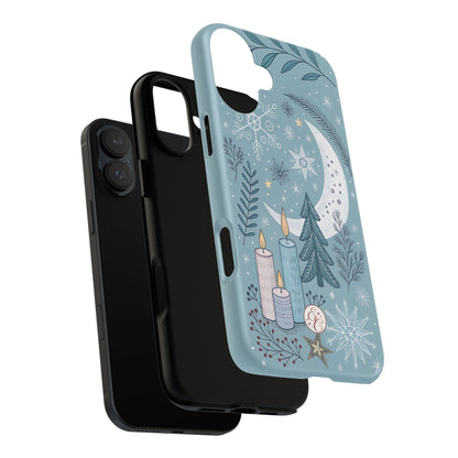 Winter Moon & Candles Tough Phone Case